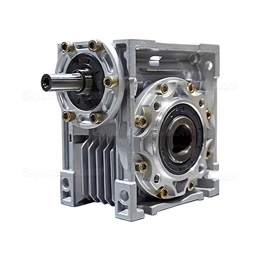 NRV030-VS Series Worm Drive Gearbox, Ratio 5:1-80:1 Input Shaft 9mm Output Hole 14mm